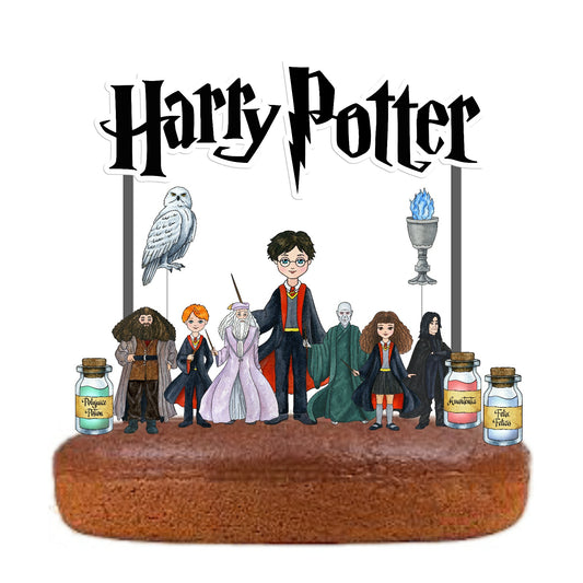 Kit Topo de bolo harry potter Cake topper Adorno de tarta