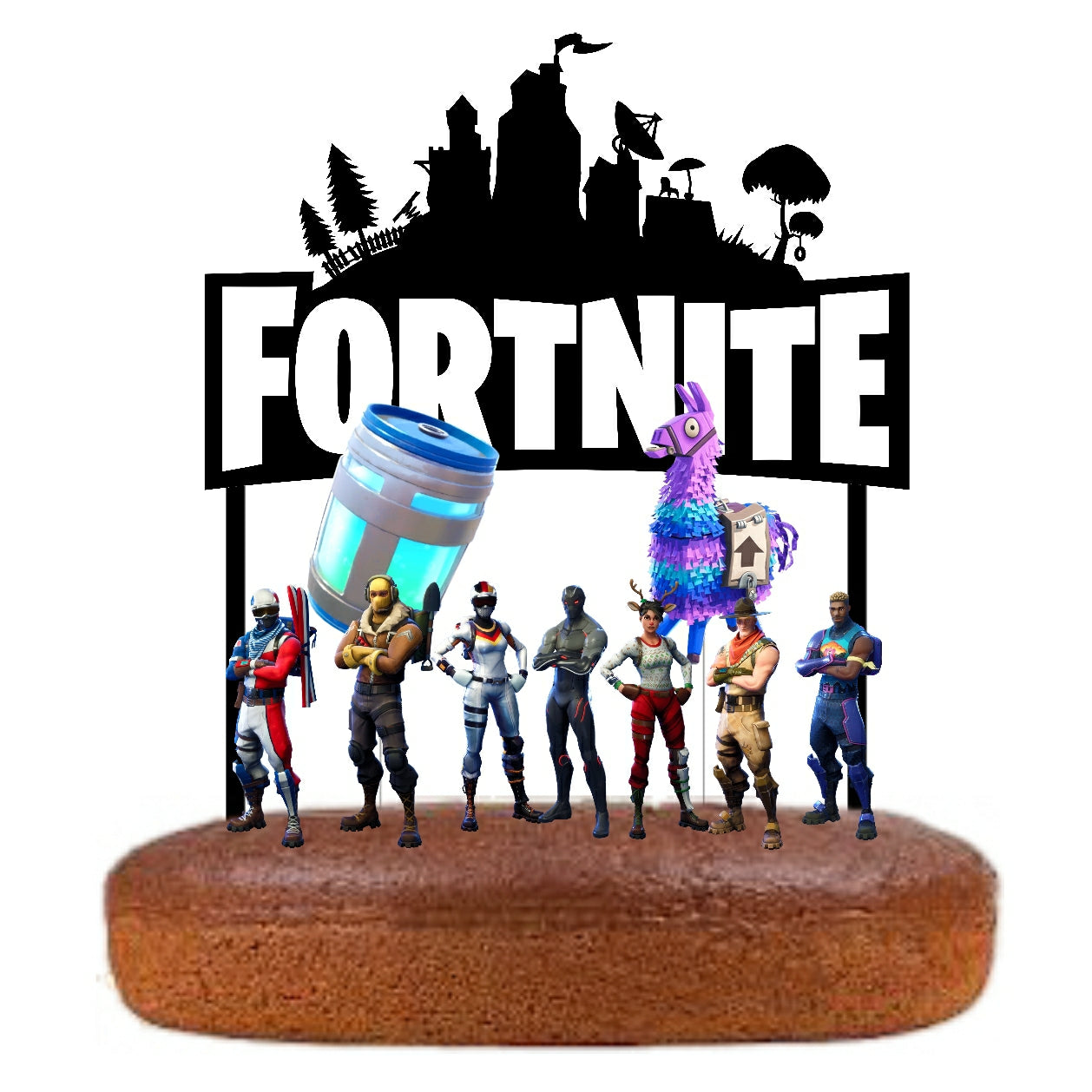 Kit Topo de bolo fortnite Cake topper Adorno de tarta