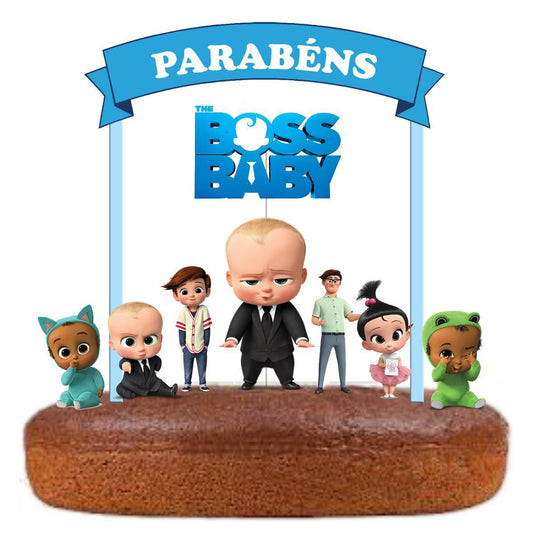 Kit Topo de bolo baby boss Cake topper Adorno de tarta