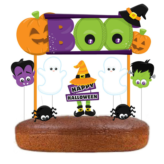 Kit Topo de bolo Halloween Cake topper Adorno de Tarta