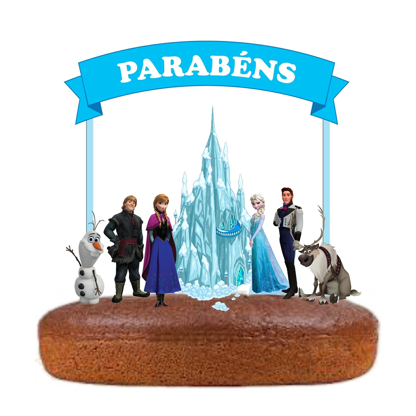 Kit Topo de bolo Frozen Cake topper Adorno de Tarta