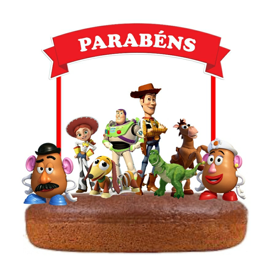 Kit Topo de bolo Toy Story  Cake topper Adorno de Tarta