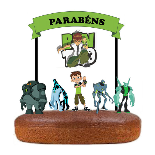 Kit Topo de bolo Ben 10 Cake Topper Adorno de Tarta