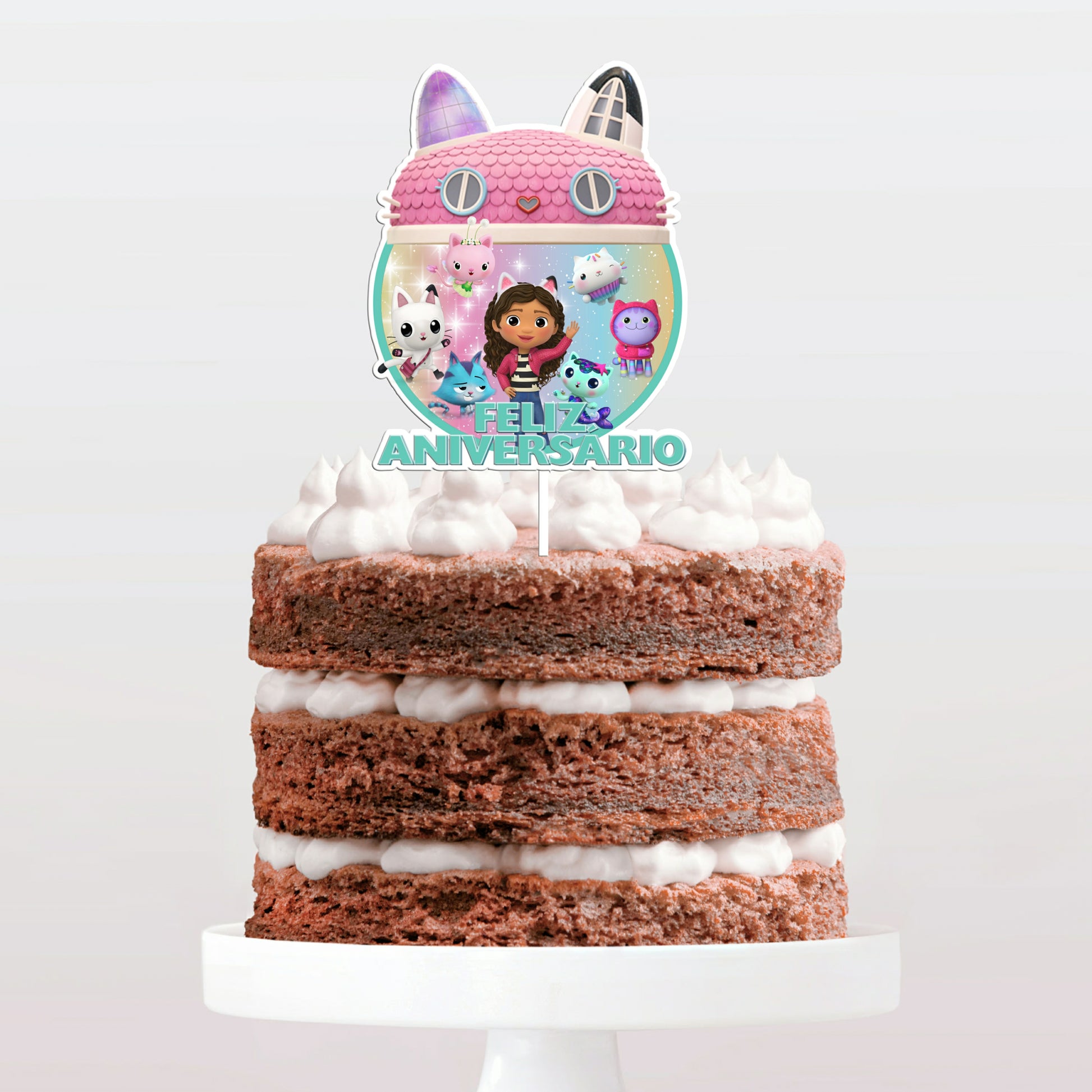 Topo de bolo Casa magica dfa gabby verde cake topper adorno de tarta