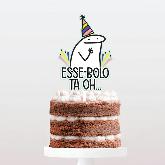 Topo de bolo flork bento esse bolo ta oh cake topper adorno de tarta