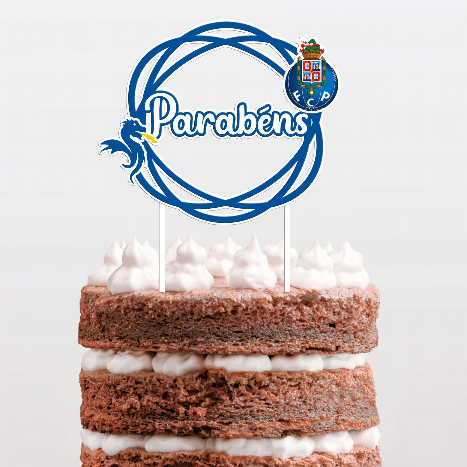 Topo de bolo Futebol Porto cake topper adorno de tarta