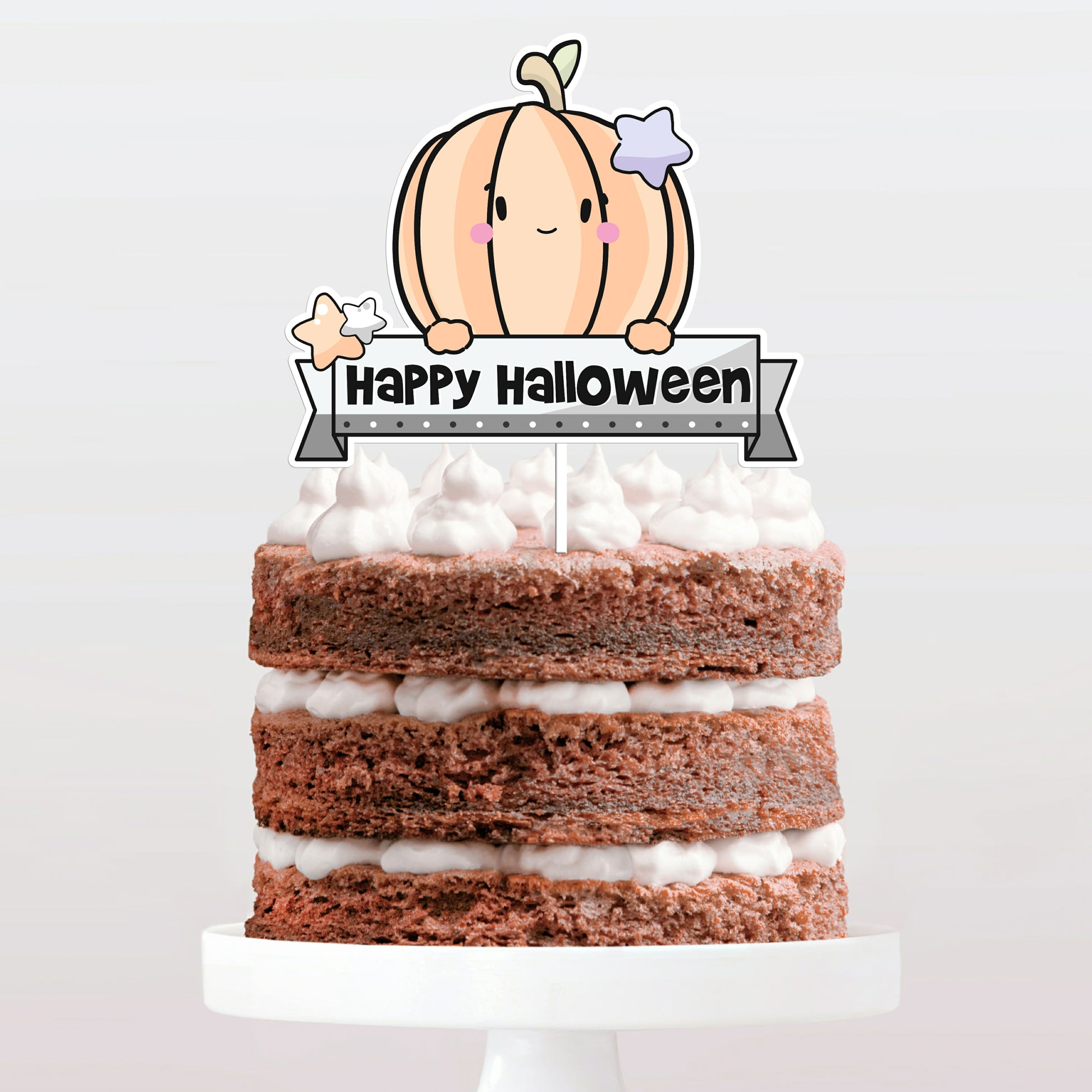 Topo de bolo halloween abobora cake topper adorno de tarta