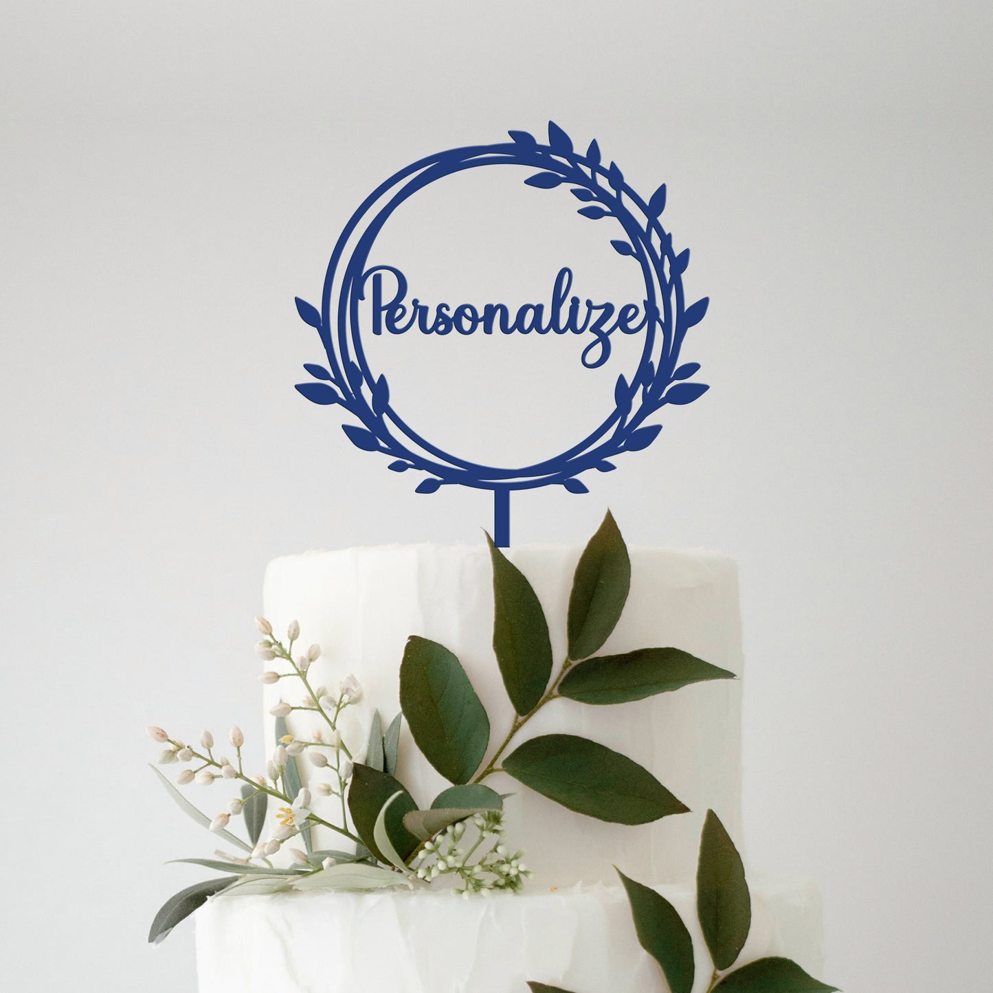 Topo de Bolo MDF Colorido Personalizado  Moldura - Modelo 4