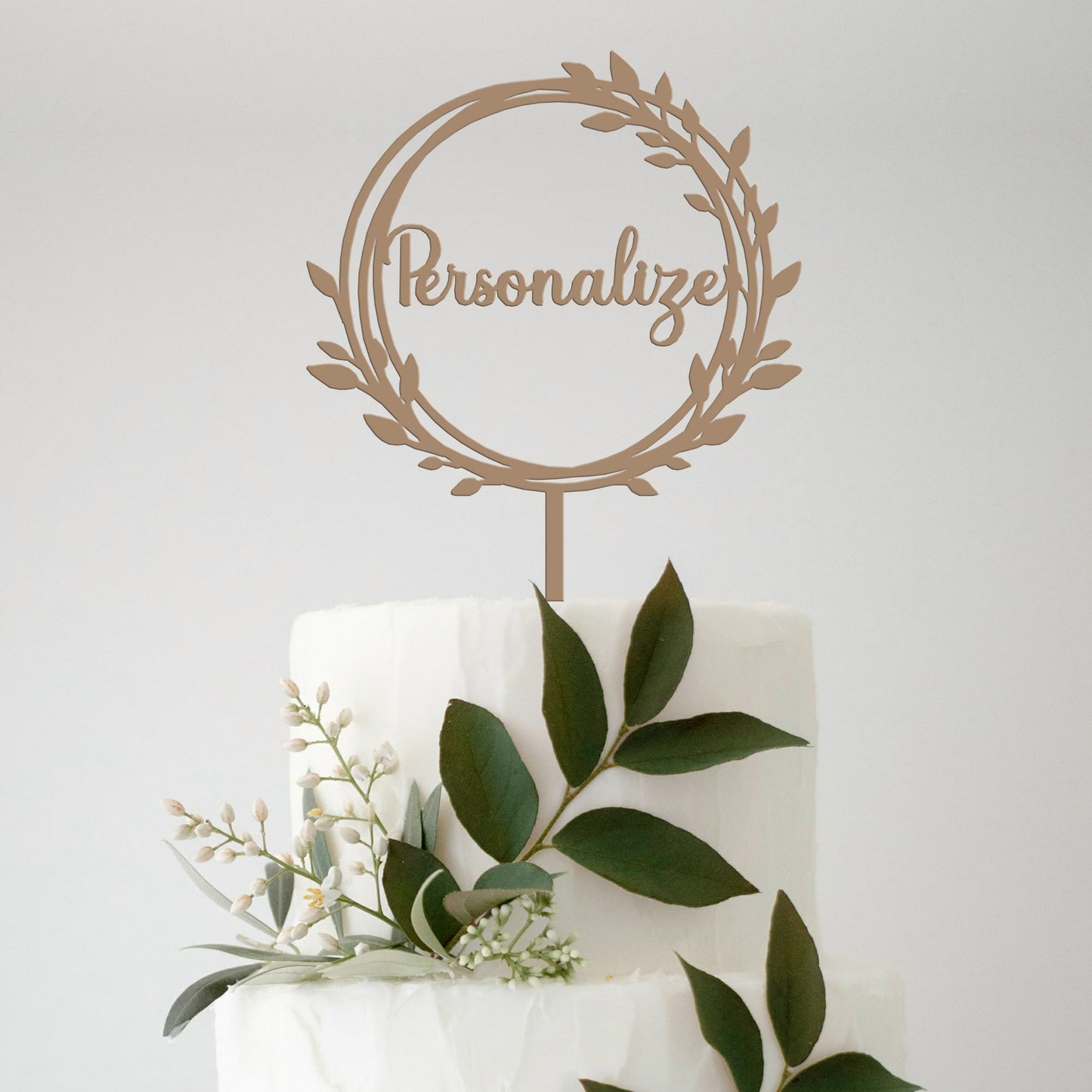 Topo de Bolo MDF Colorido Personalizado  Moldura - Modelo 4