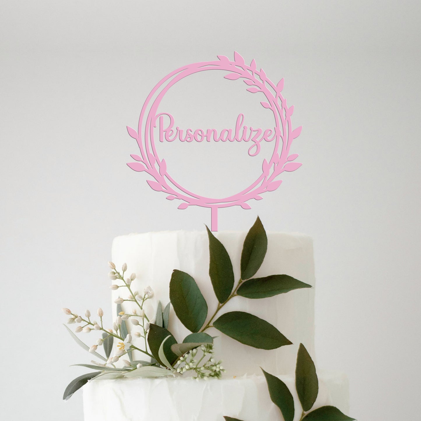 Topo de Bolo MDF Colorido Personalizado  Moldura - Modelo 4