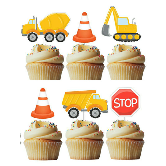 6 Cupcake Toppers Construção