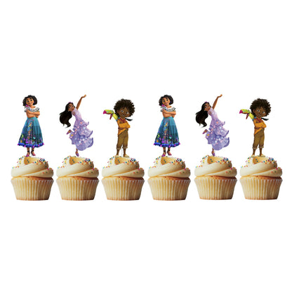 6 Cupcake Toppers Encanto