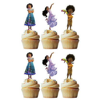 6 Cupcake Toppers Encanto