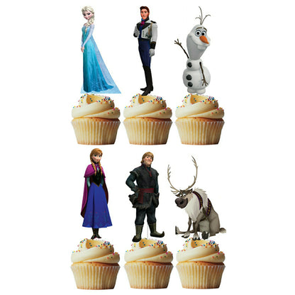 6 Cupcake Toppers Frozen I