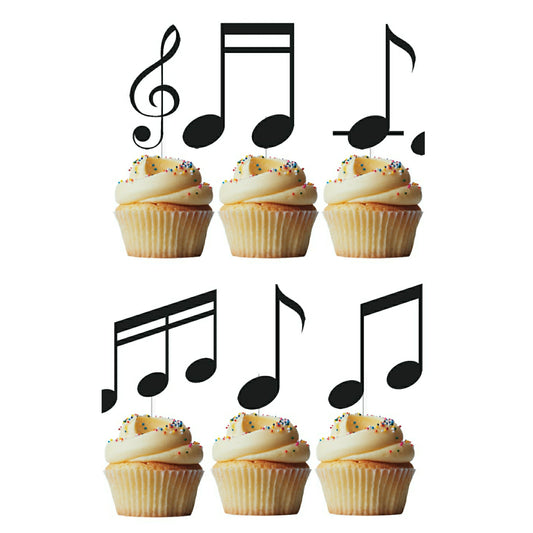 6 Cupcake Toppers Música