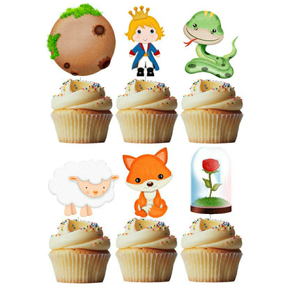 6 Cupcake Toppers O Pequeno Princípe 2