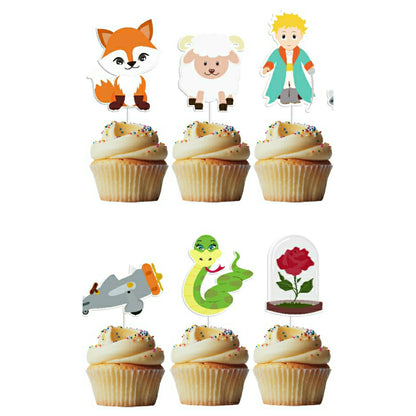 6 Cupcake Toppers O Pequeno Princípe 1