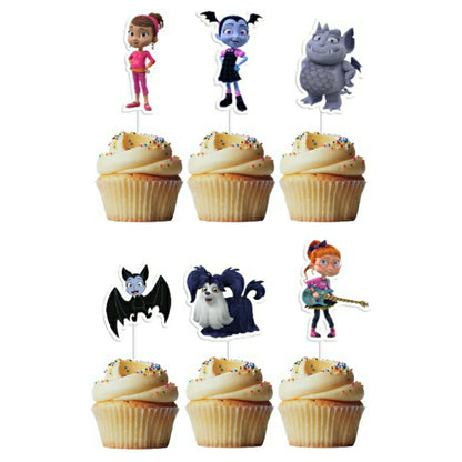 6 Cupcake Toppers Vampirina