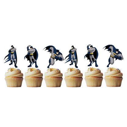 6 Cupcake Toppers Batman 2