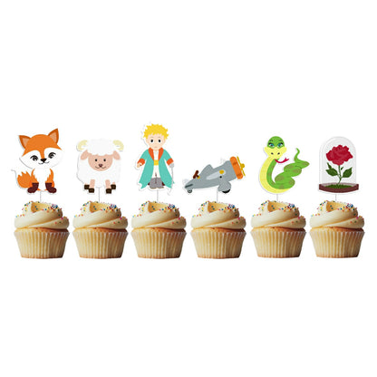 6 Cupcake Toppers O Pequeno Princípe 1