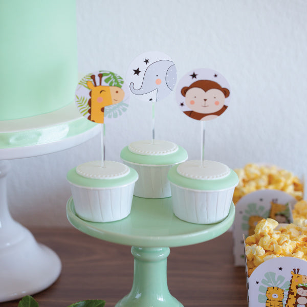 12 Cupcake Toppers Selva