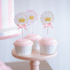 12 Cupcake Toppers Princesa