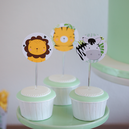 12 Cupcake Toppers Selva